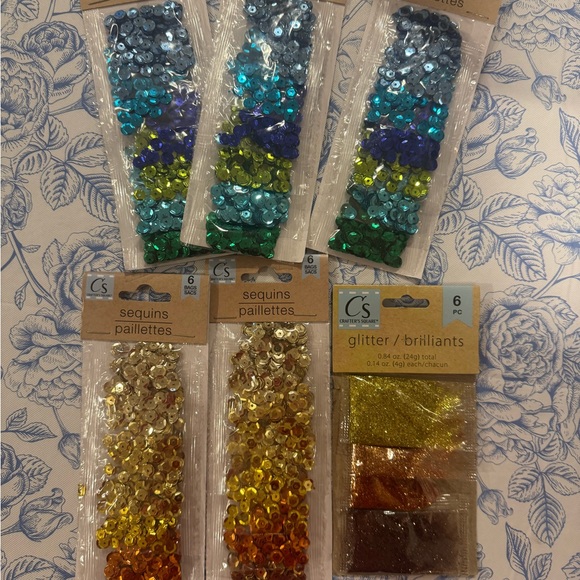 Other - CRAFT SUPPLIES Brand new sequins and glitter
